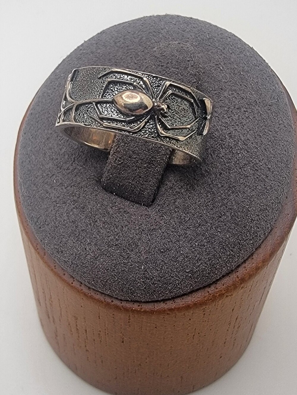 925 Silver Spider Web Ring Size 6